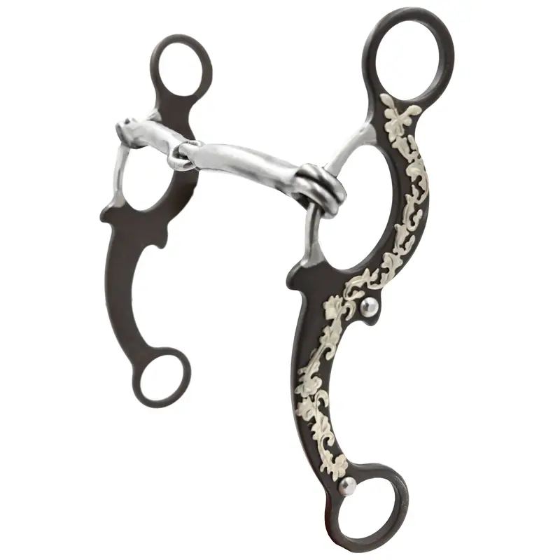Coolhorse Smooth Snaffle Floral Dot Gag Bit 1