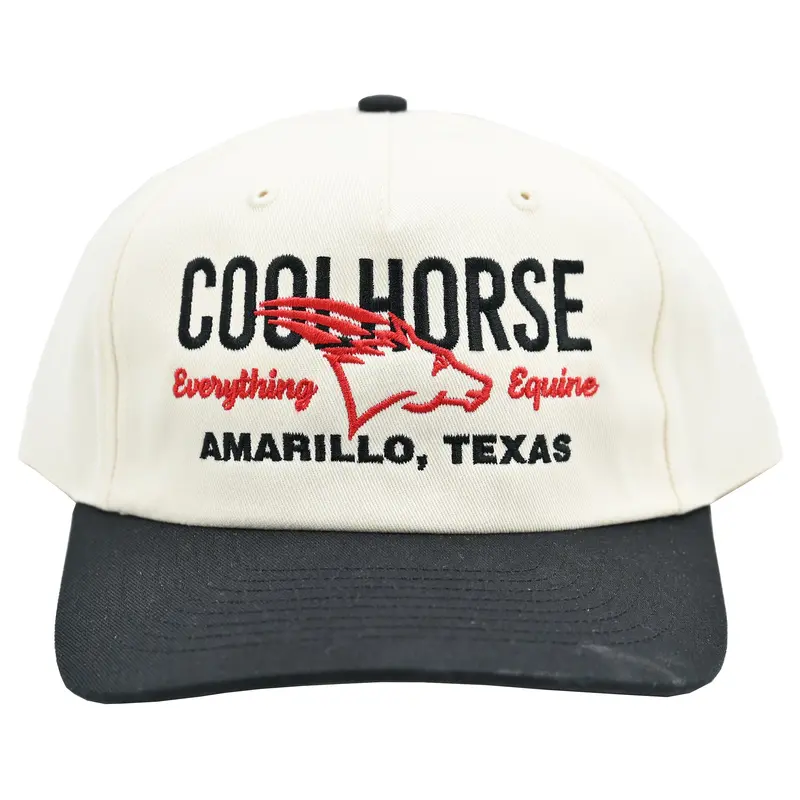 Coolhorse Structured Black And Cream Grandpa Snapback Cap 2