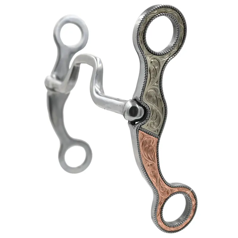 Coolhorse Vintage Copper Vaquero Shank Solid Square Port Bit 1