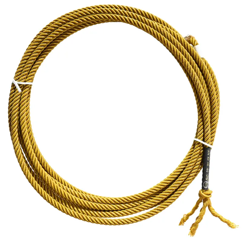 Cowboy Cordage 4-Strand Gold Uoza Black Label Calf Rope 1