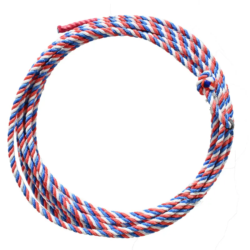 Cowboy Cordage Rocky Synco Poly Kid's Rope- Red, White, Blue 1