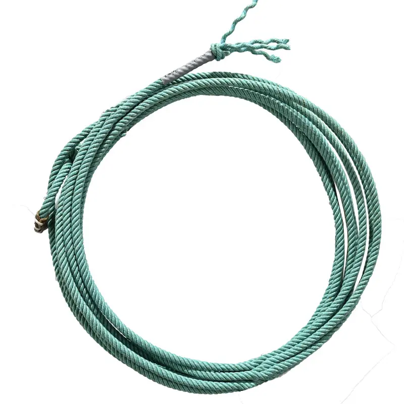 Cowboy Cordage Synco Chaos 4 Strand Treated Poly Calf Rope- Aqua 1