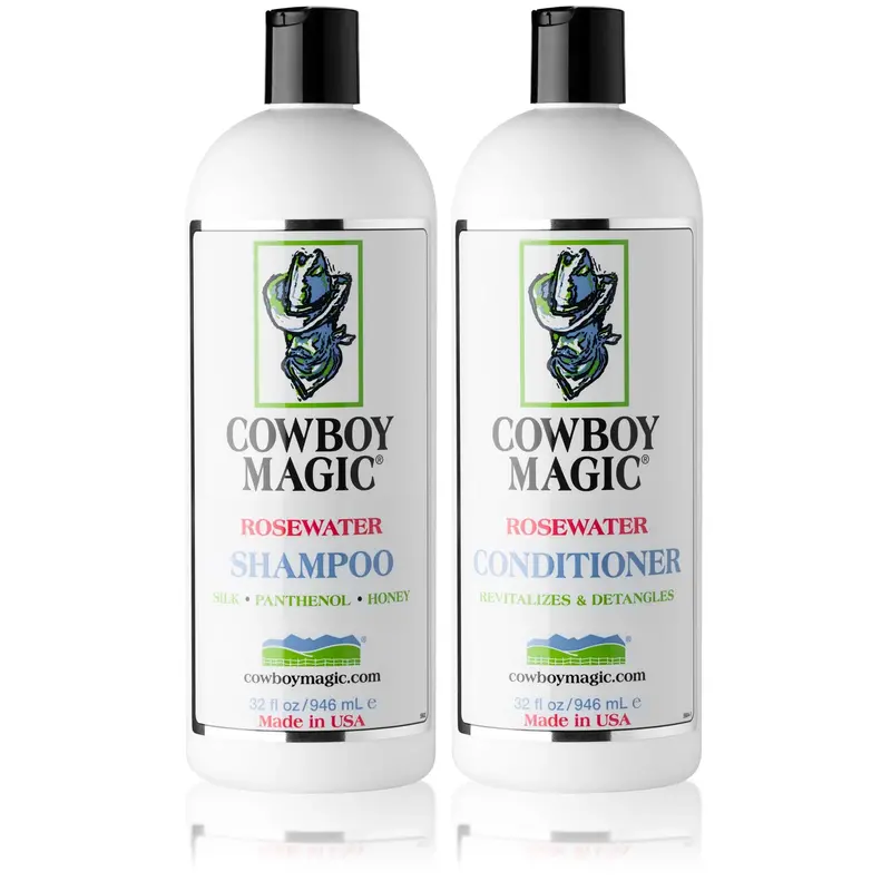 Cowboy Magic 32Oz. Rosewater Shampoo And Conditioner Bundle 1