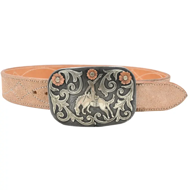 Cowperson Tack 1 1/2" Bronc Single Piece Belt Buckle 2