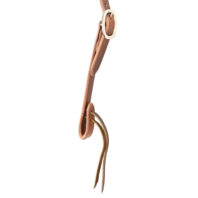 Cowperson Tack 3/4" Slit Ear Headstall With Chrome Buckle 2