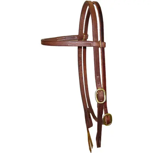 Cowperson Tack Cowboy Browband Heavy Oil Headstall 1