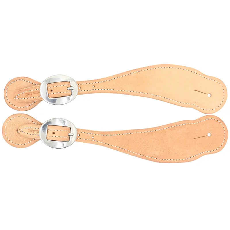 Cowperson Tack Men's Roughout Spur Straps With Stainless Buckles 1