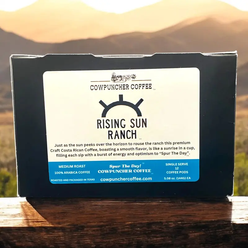 Cowpuncher Coffee Rising Sun Ranch Medium Roast Coffee- 12 Pack K-Kups 1
