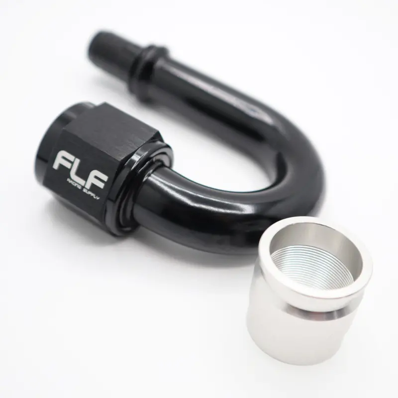 Crimp-On An Ptfe Hose End – 180 Degree 1