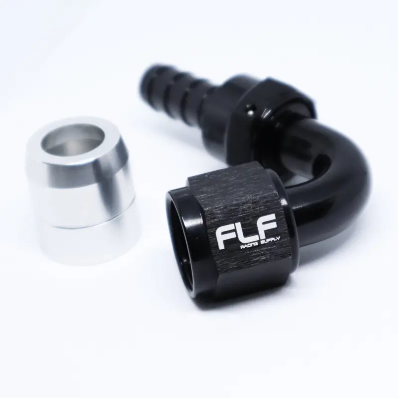 Crimp-On Swivel Hose End – 120 Degree An 1