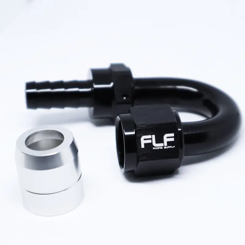 Crimp-On Swivel Hose End – 180 Degree An 1
