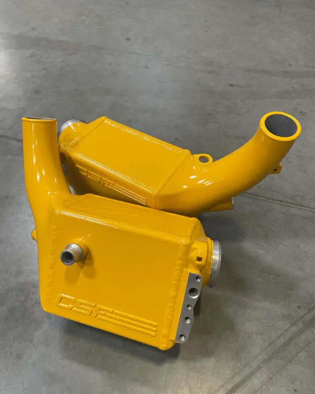 Csf 2025+ Bmw G90 M5 / G99 M5 Touring Charge Air Cooler - Mustard Yellow 1