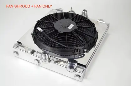 Csf 92-00 Honda Civic 94-01 Acura Integra All-Aluminum Fan Shroud W/ 12 Inch Spal Fan 1