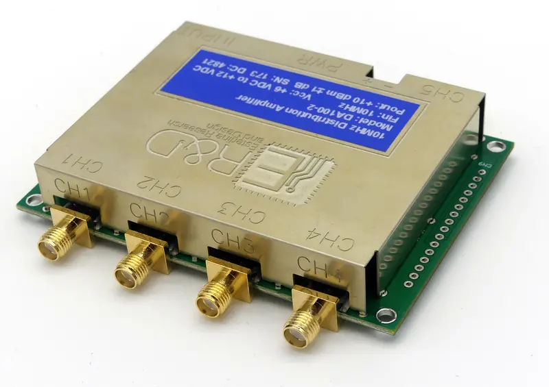 Da100-2 Low Noise 5 Channel 10 Mhz Distribution Amp. W/ Sma Connectors 1