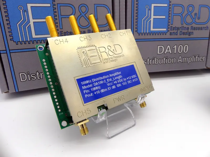Da100-6 Low Noise 5 Channel 10 Mhz Dist Amp. W/ Bulkhead Sma Connectors 3