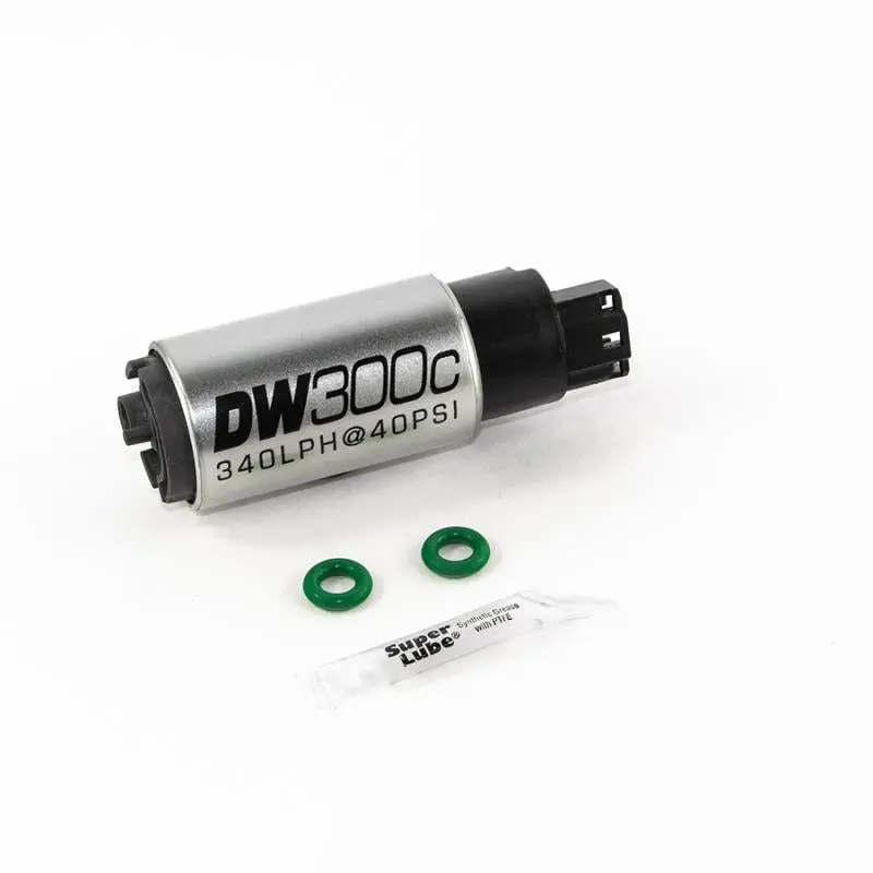 Deatschwerks 340Lph Dw300c Compact Fuel Pump W/ 02-06 Rsx Set Up Kit (W/O Mounting Clips 1