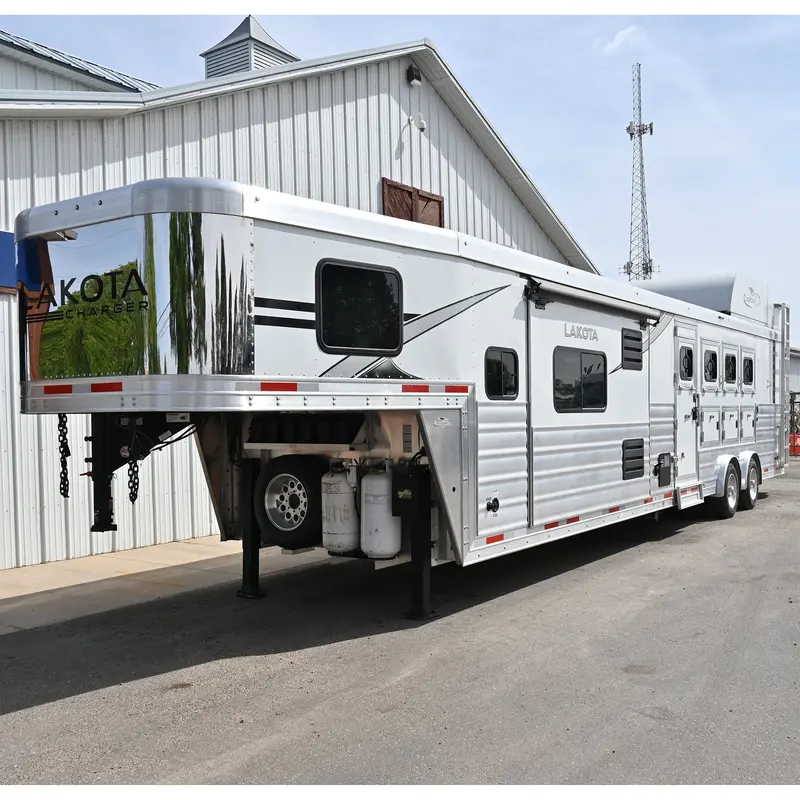 Demo-2026 Lakota Charger 4 Horse 15' Lq, Slide, Side Load, Spread Axles, Deluxe Tack Package 1