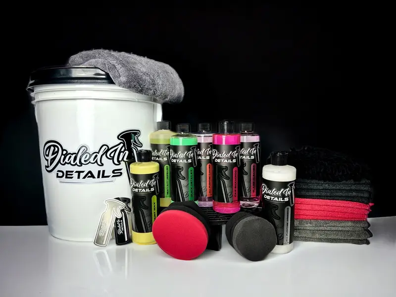 Dialed In Details Bracket Bucket Kit – Complete Automotive Detailing Kit 1