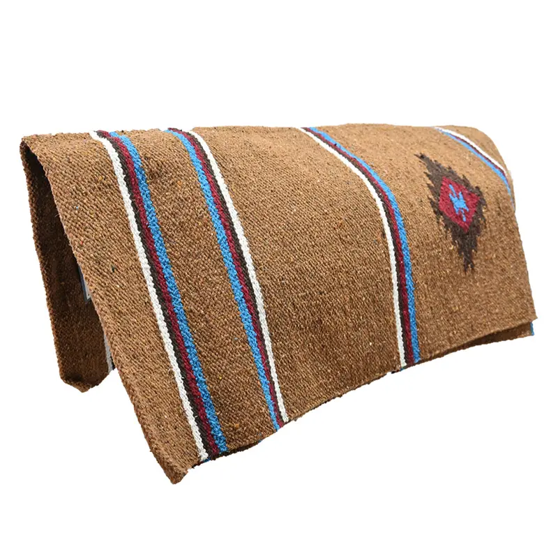 Diamond R Single Weave Tan Navajo Saddle Blanket 1