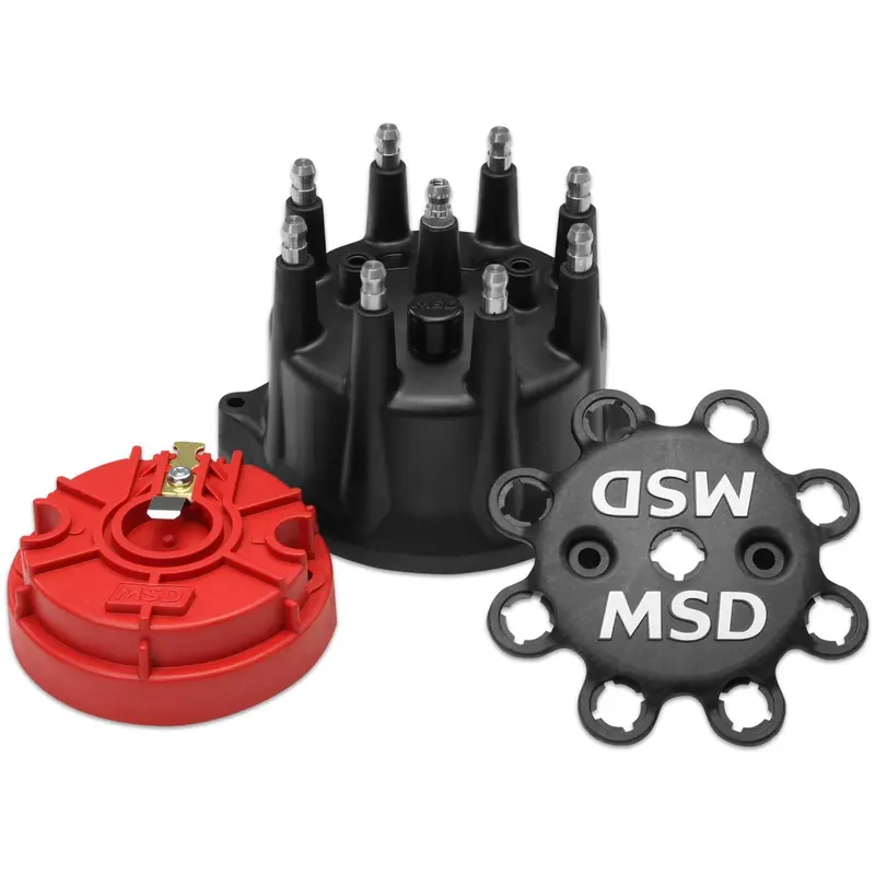 Distributor Cap & Rotor Kit Small Diameter Black 1