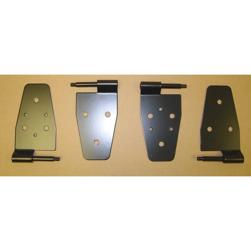 Door Hinge Kit Black 87- 06 Jeep Wrangler Tj 1