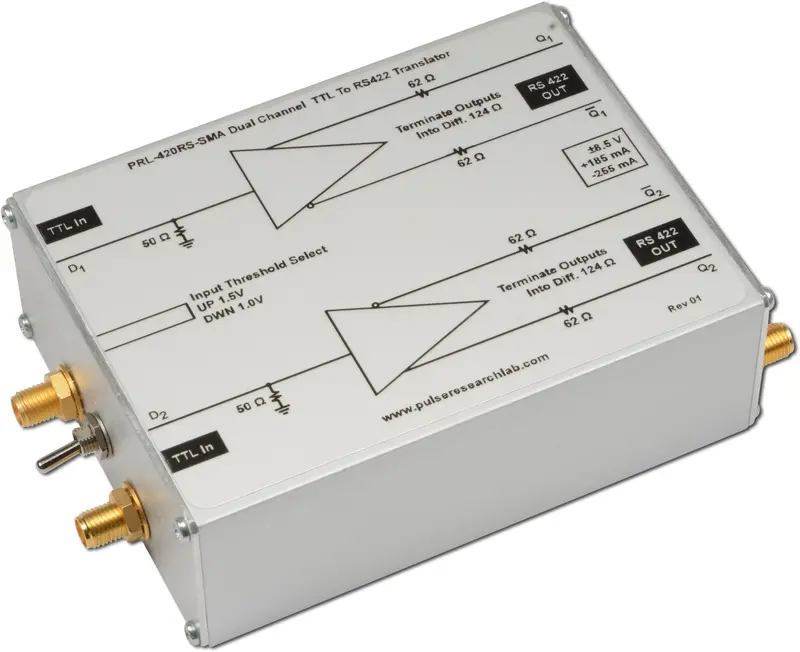 Dual-Channel TTL-to-RS-422 Logic Level Translator
