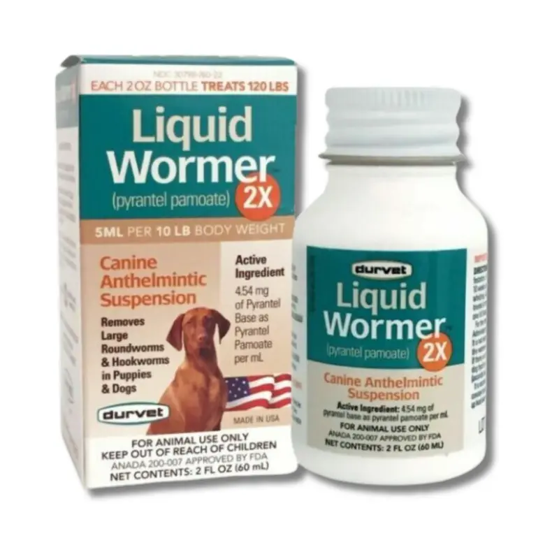 Durvet Liquid Dog Wormer 2X - 2Oz Bottle 1