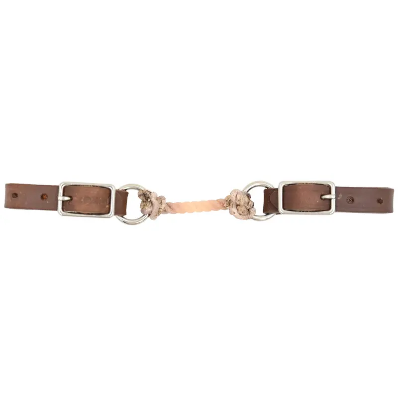 Dutton Bits Hot Oil Natural Rope Curb Strap 1