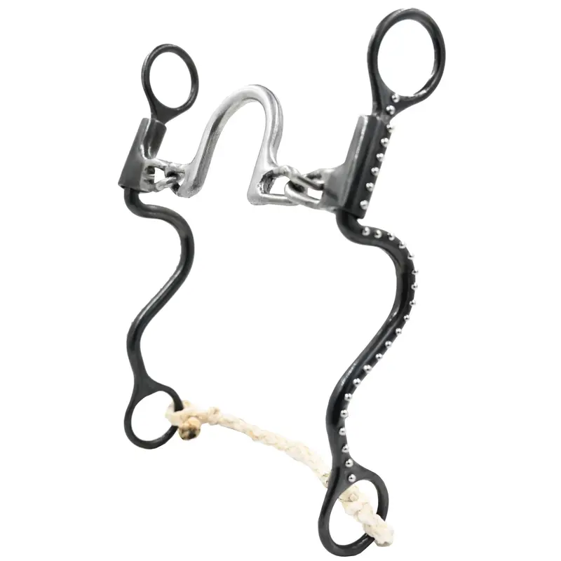 Dutton Bits Medium Ported Chain Cavalry Bit With Dotted Shanks 1