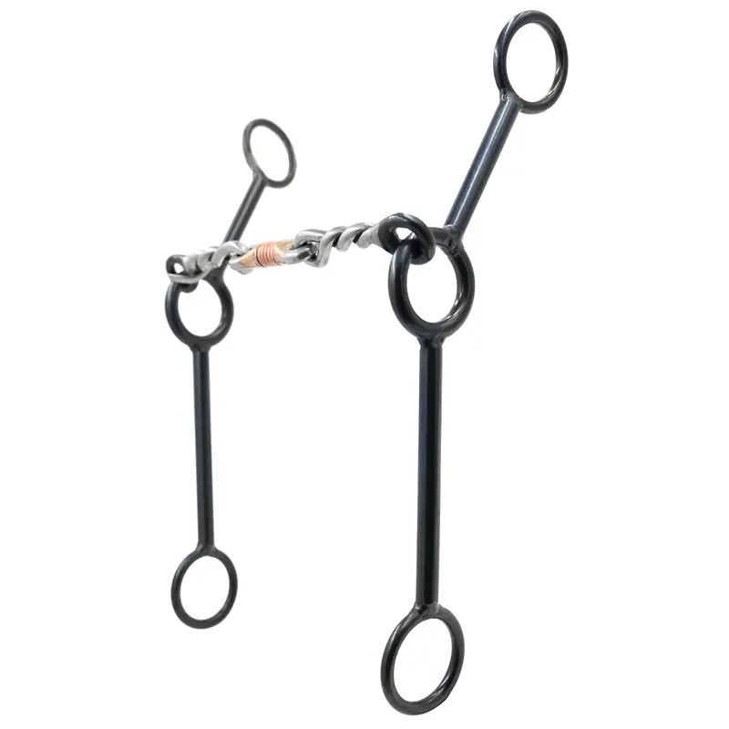 Dutton Bits Twisted Wire Dog Bone Long Shank Gag Bit 1