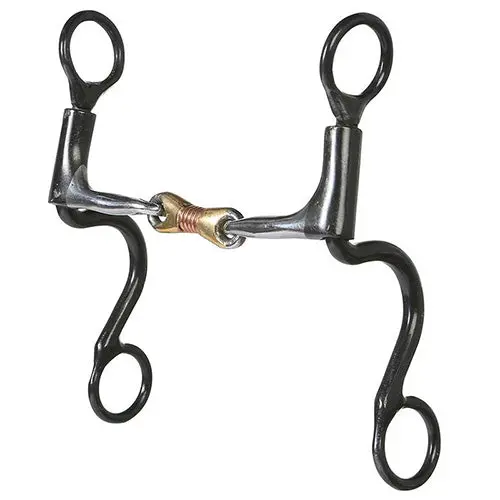 Dutton Smooth Copper Wrapped Dogbone 6 1/2" Cheek Bit 1