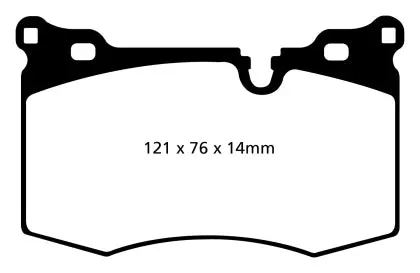 Ebc 09-14 Mini Hardtop 1.6 Turbo J.C Works Redstuff Front Brake Pads Dp31854c 2