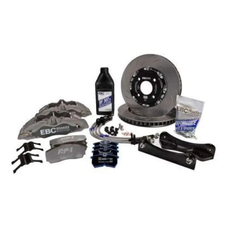 Ebc Racing 93-02 Toyota Supra 3.0Tt Anodized Apollo-6 Calipers 355Mm Rotors Front Big Brake Kit 1