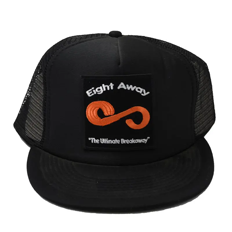 Eight Away Black Trucker Cap 1