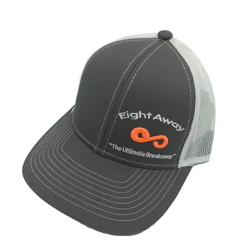 Eight Away Grey Cap With White Mesh 1