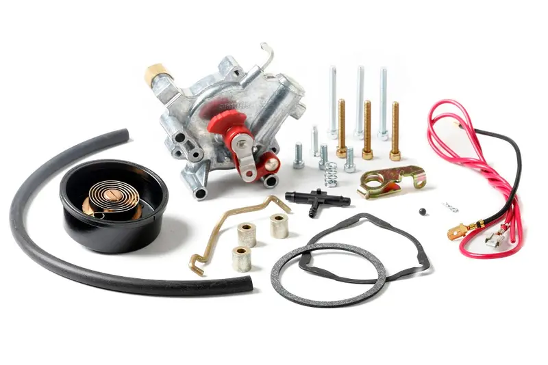 Electric Choke Conversion Kit Shiny Finish W/External Vacuum Source 1