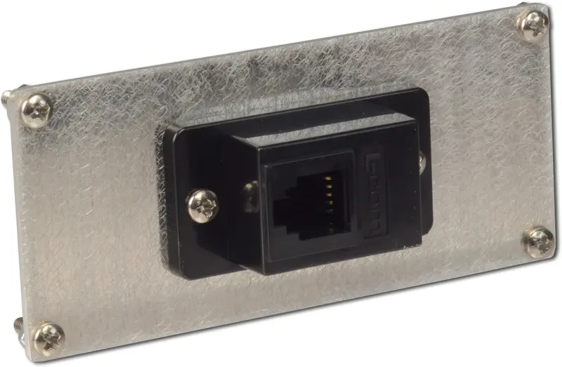 End Plate With 4P4c/Dc Power Panel Mount Insert And Mounting Hardware 2