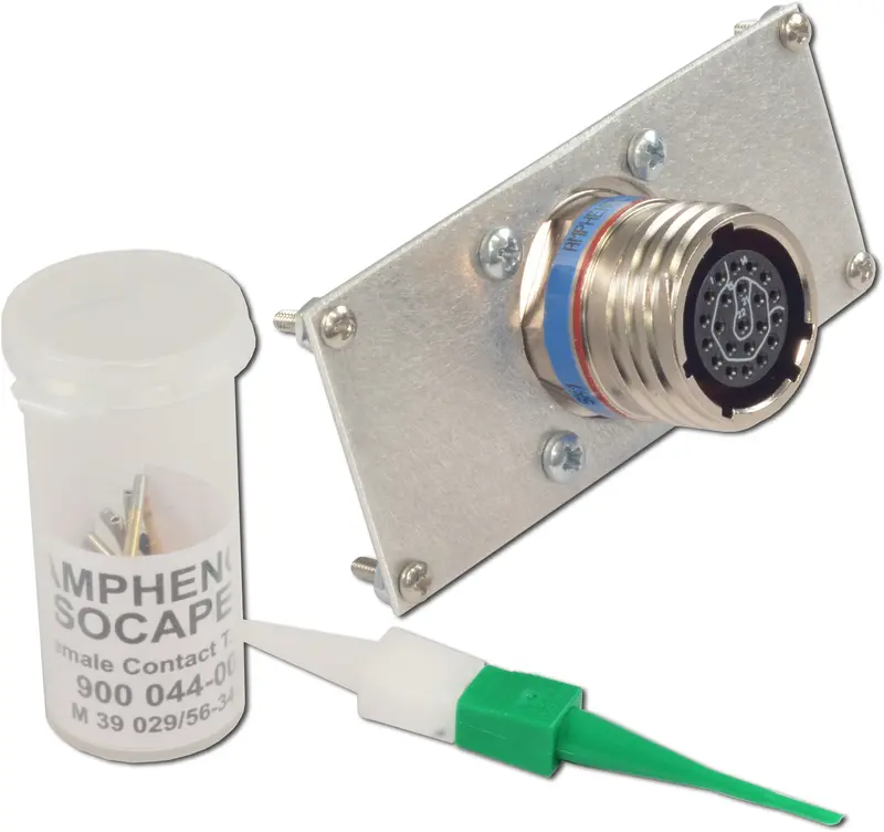 End Plate, With D38999/20Fc35sn Receptacle 1