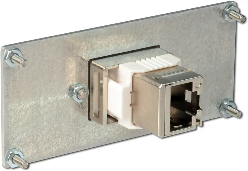 End Plate With Rj45/Cat7 Panel Mount Insert And Mounting Hardware 1