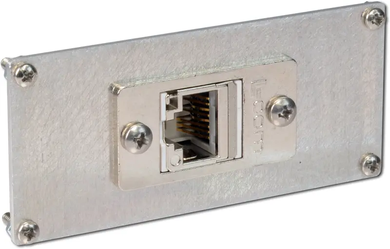 End Plate With Rj45/Cat7 Panel Mount Insert And Mounting Hardware 2
