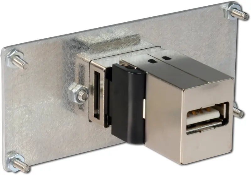 End Plate With Usb B/A Panel Mount Insert And Mounting Hardware 1