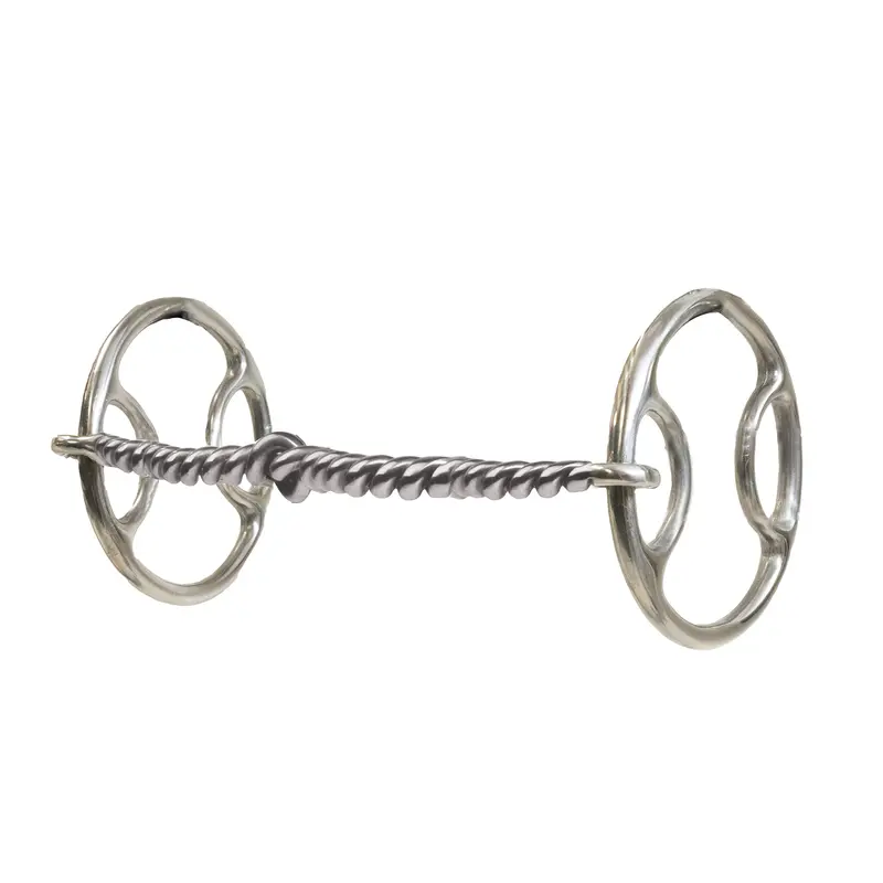 Equisential Fixed O-Ring Twisted Wire Snaffle Bit 1