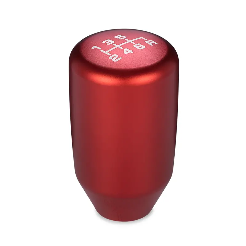Esco-T6 Shift Knob In Satin Red Anodized Finish 1886-T6r 1