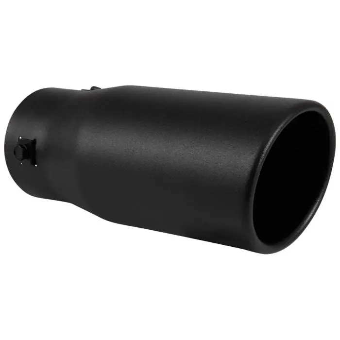Exhaust Tip 3-1/2In Slant Black 1