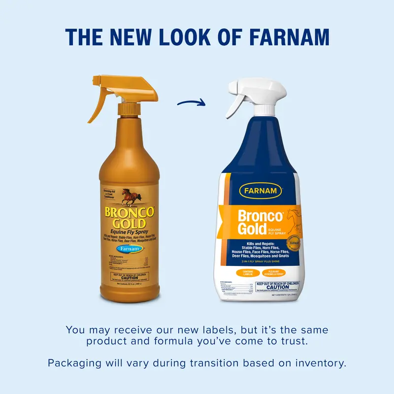 Farnam Bronco Gold Equine Fly Spray- 32Oz. 2