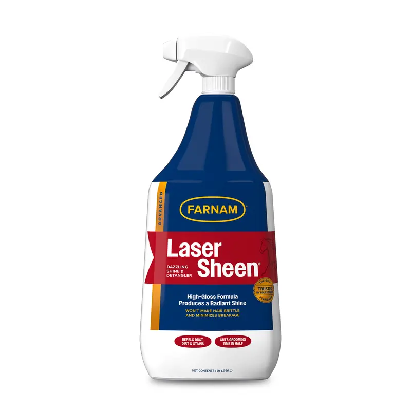 Farnam Laser Sheen Dazzling Shine & Detangler Ready To Use Spray- 32Oz. 1