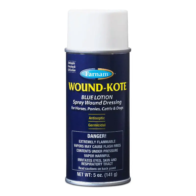 Farnam Wound-Kote Blue Lotion Spray Wound Dressing- 5Oz. 1