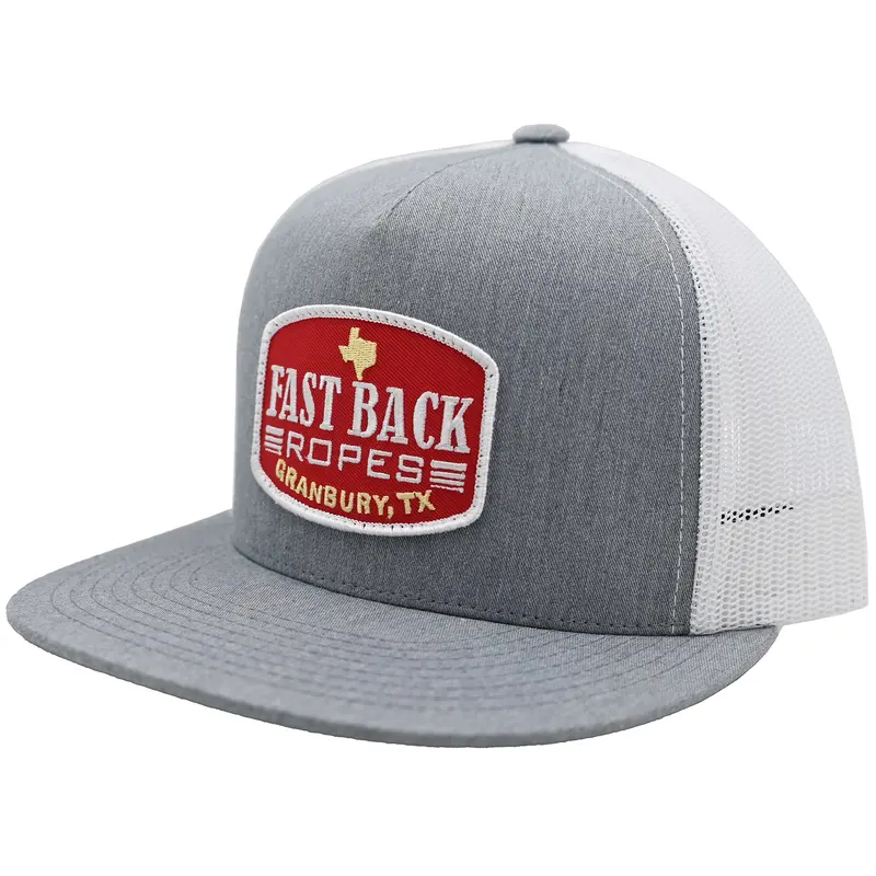 Fastback Ropes Heather Grey And White Mesh Cap 1