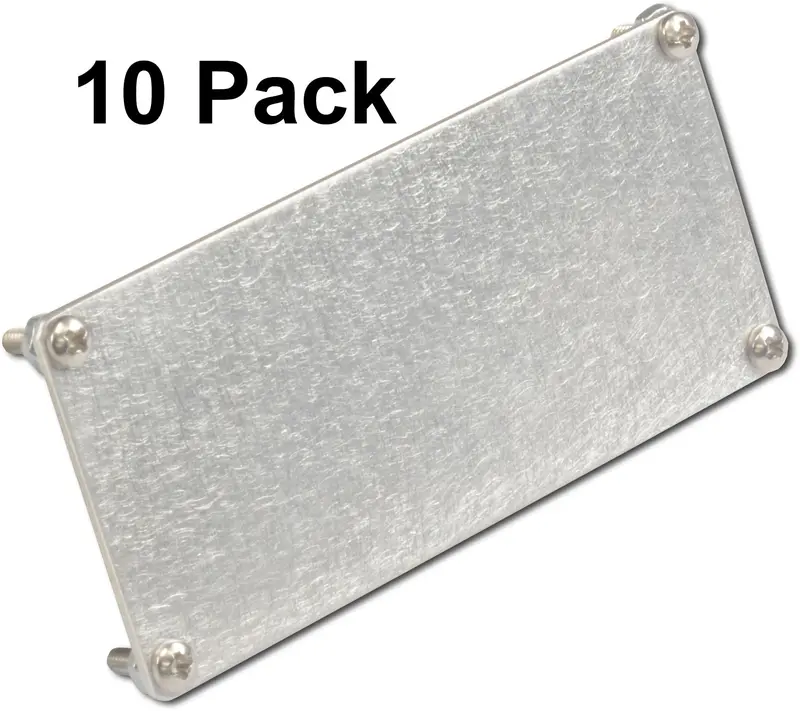 Filler Plate, Blank, With Mounting Hardware, Set Of 10 1