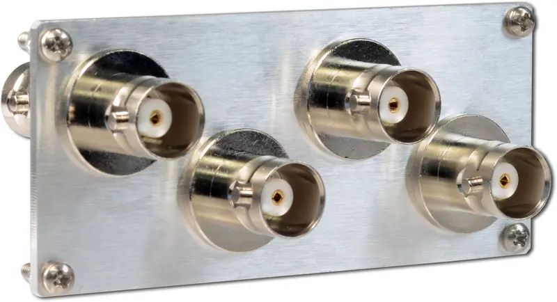 Filler Plate, With 4 Bnc Bulkhead Adapters And Mounting Hardware 1